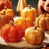 CASA PUMPKIN Decorazione Arancione| Fiori Artificiali|Halloween