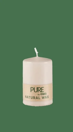 CASA PURE Candela Cilindrica Marrone Chiaro| Candele