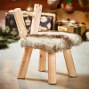 CASA RUDOLF Sgabello Naturale| Kids|Mobili Per Bambini