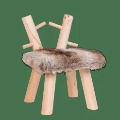 CASA RUDOLF Sgabello Naturale| Kids|Mobili Per Bambini