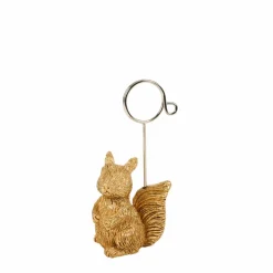 CASA SQUIRREL Soprammobile Dorato| Figurine Decorative|Autunno